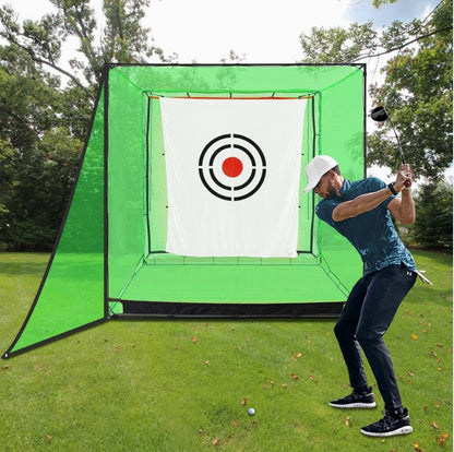 Golf Target Hitting Cloth - 6 X 5 FT White Fast Setup Sturdy Practice Trainers Basement Yard for Golfers Adults Players Teens Gifts