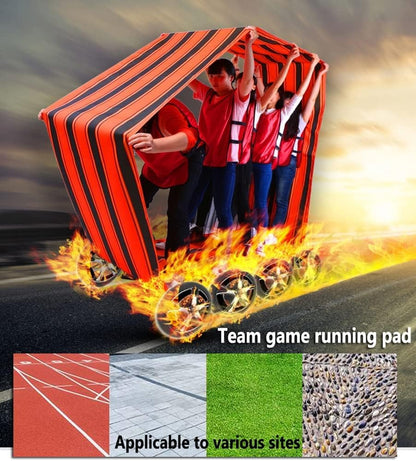 2 PCS Teamwork Games Playing Run Mat Outdoor Carnival Event Team Building Game(Adult-11M) - size: Adult-11M