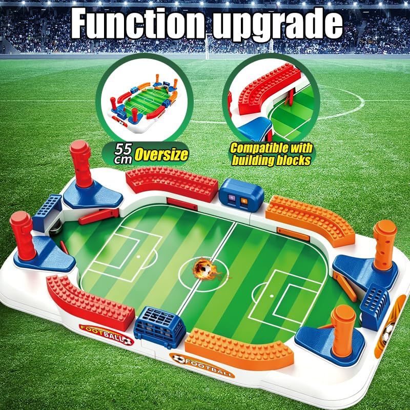 Mini Foosball Table Game, Soccer Game Set, Football Games Board for Indoor Sports Game Room Pinball Interactive Birthday Gift, Family Gatherings