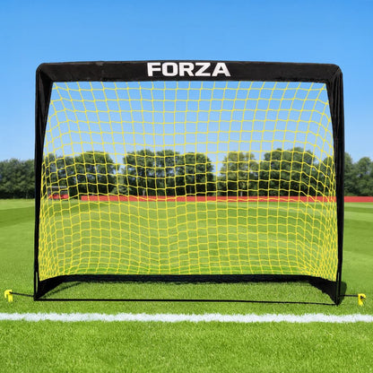 FORZA Square Pop-Up Soccer Goal [6 Sizes] | Portable Goal Posts for Kids Shooting Practice - Pop-Up in Minutes | Single or Pair of Goals - size: 7ft x 5ft, style: Single
