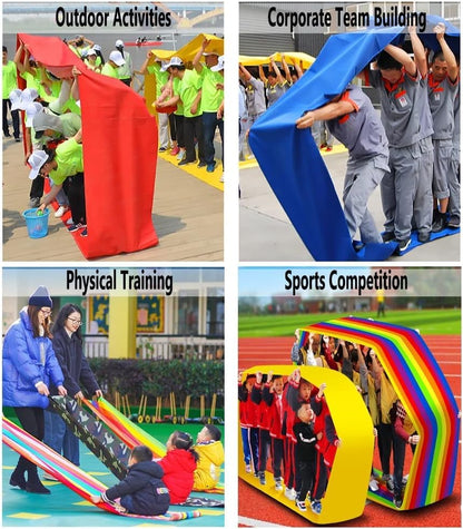 2 PCS Teamwork Games Playing Run Mat Outdoor Carnival Event Team Building Game(Kids-8M) - size: Kids-8M