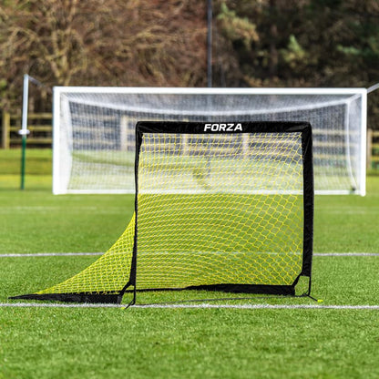 FORZA Square Pop-Up Soccer Goal [6 Sizes] | Portable Goal Posts for Kids Shooting Practice - Pop-Up in Minutes | Single or Pair of Goals - size: 5ft x 3.5ft, style: Single
