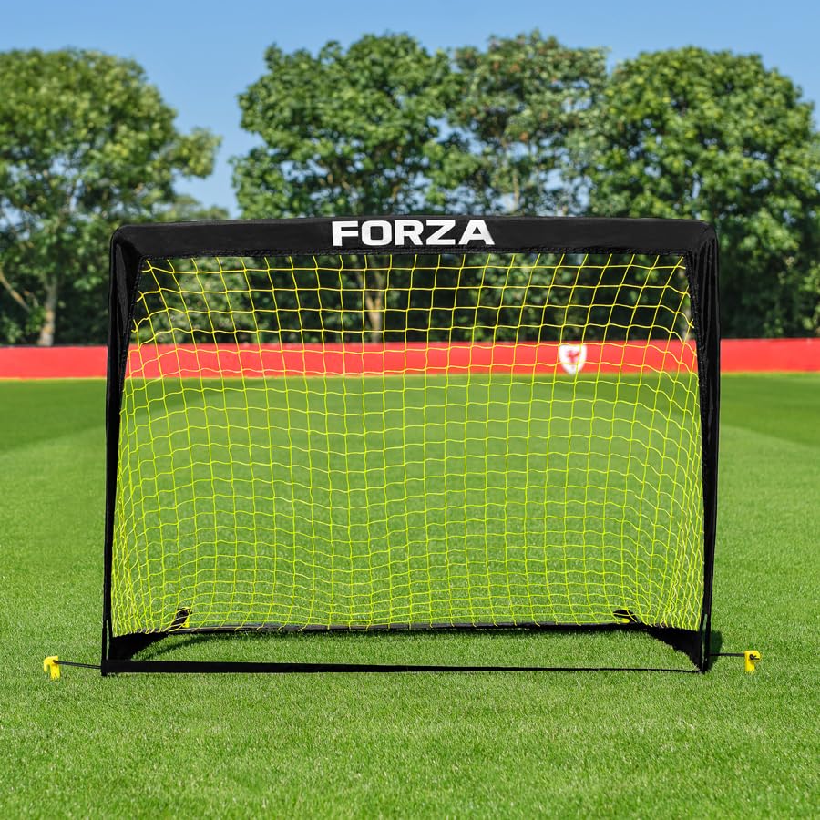FORZA Square Pop-Up Soccer Goal [6 Sizes] | Portable Goal Posts for Kids Shooting Practice - Pop-Up in Minutes | Single or Pair of Goals - size: 4ft x 3ft, style: Pair