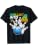 Rollin Into 4 Retro Bowling Birthday Party 4th Birthday T-Shirt - color: Black, size: Small
