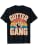 Gutter Gang Bowling Team Bowler Sports Player Sunset T-Shirt - color: Black, size: Small